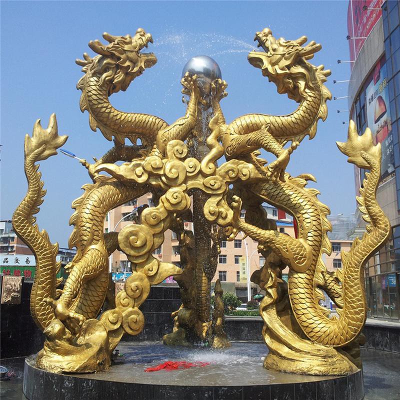 再給我一些龍擺件的圖片