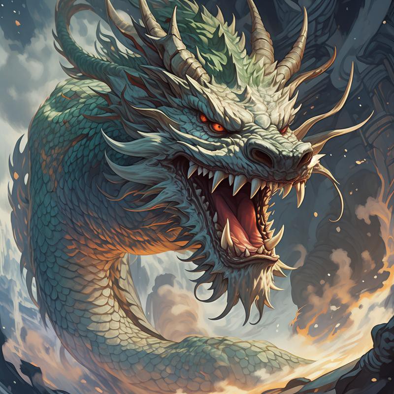 再給我一些龍擺件的圖片