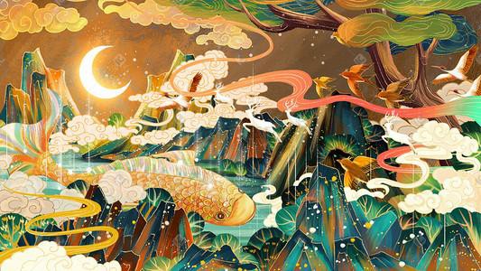 能推薦一些古風深海龍魚插畫作品嗎？ 能推薦一些古風深海龍魚插畫作品嗎？ 龍魚百科 第26張