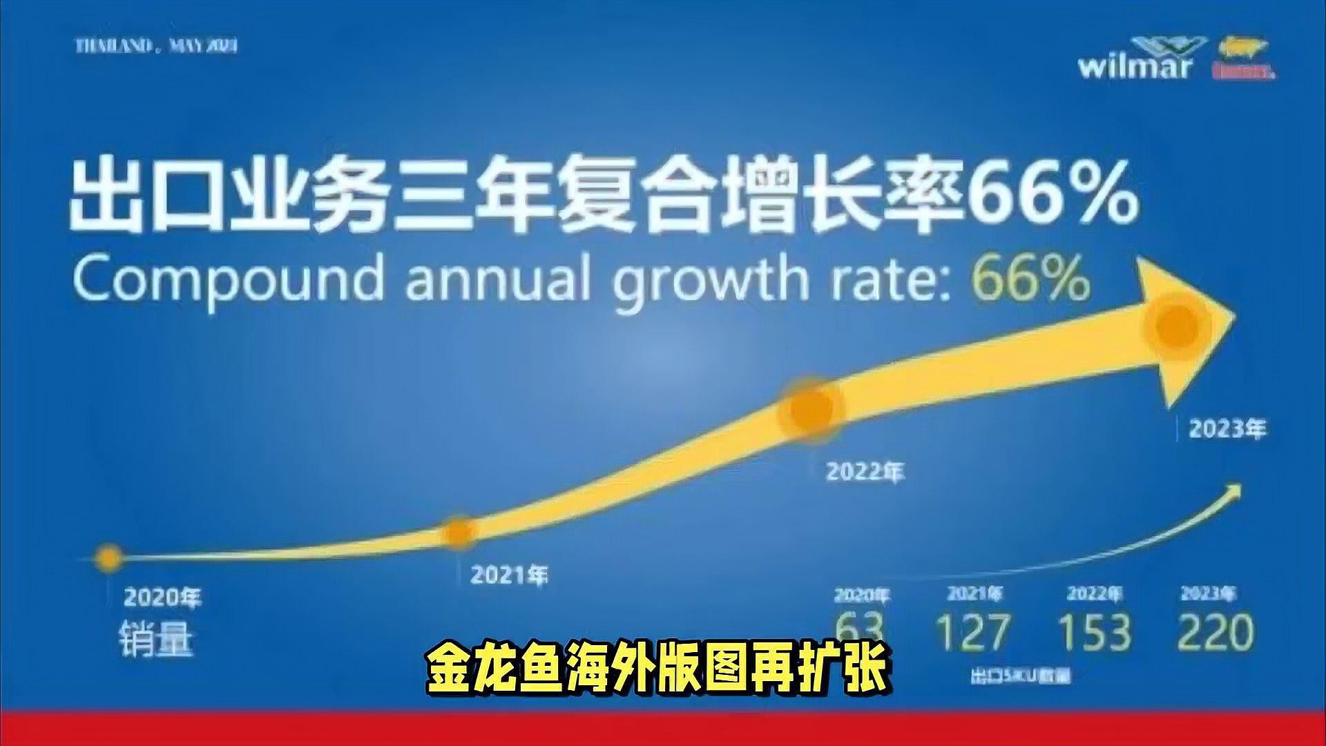 金龍魚在國際市場的銷售額是多少？