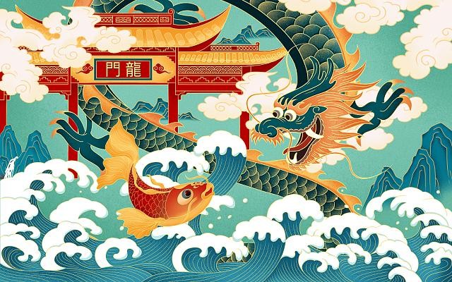 龍魚背景圖片大全可愛動漫圖 龍魚背景圖片大全可愛動漫圖 龍魚百科 第14張