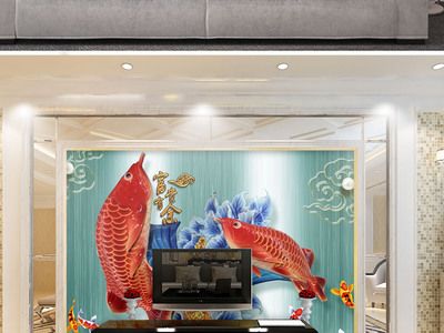 金龍魚背景墻：金龍魚背景墻的設計方式