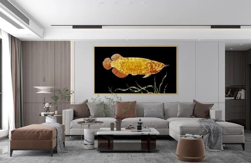 金龍魚的畫不能亂掛