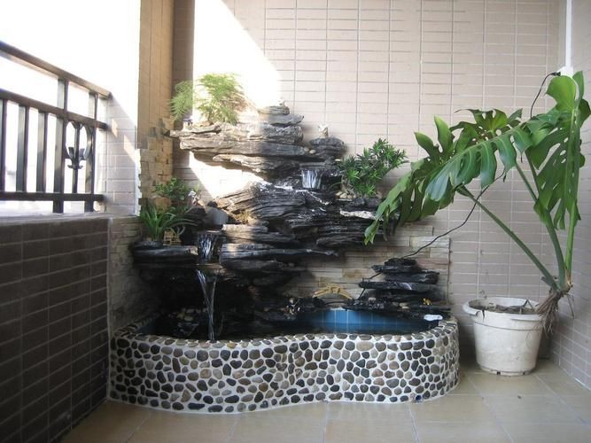 露臺(tái)魚池設(shè)計(jì)實(shí)景圖