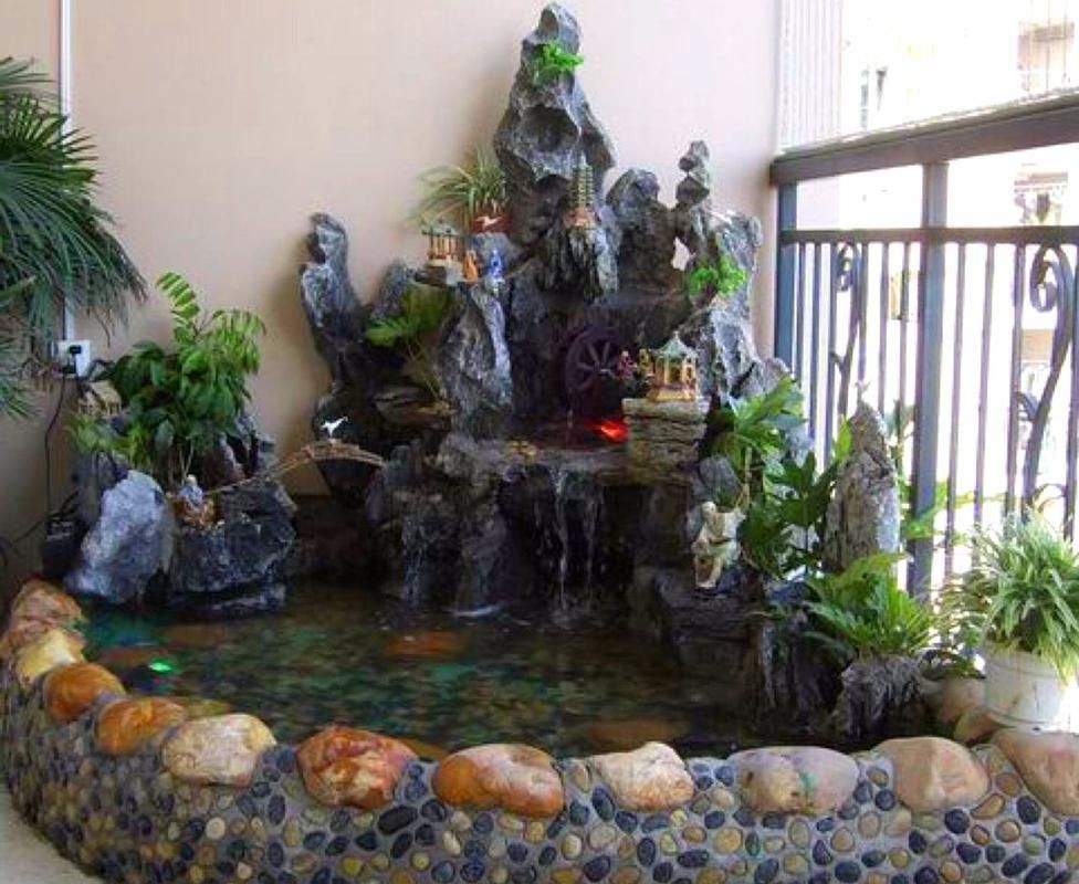 露臺(tái)魚池設(shè)計(jì)實(shí)景圖
