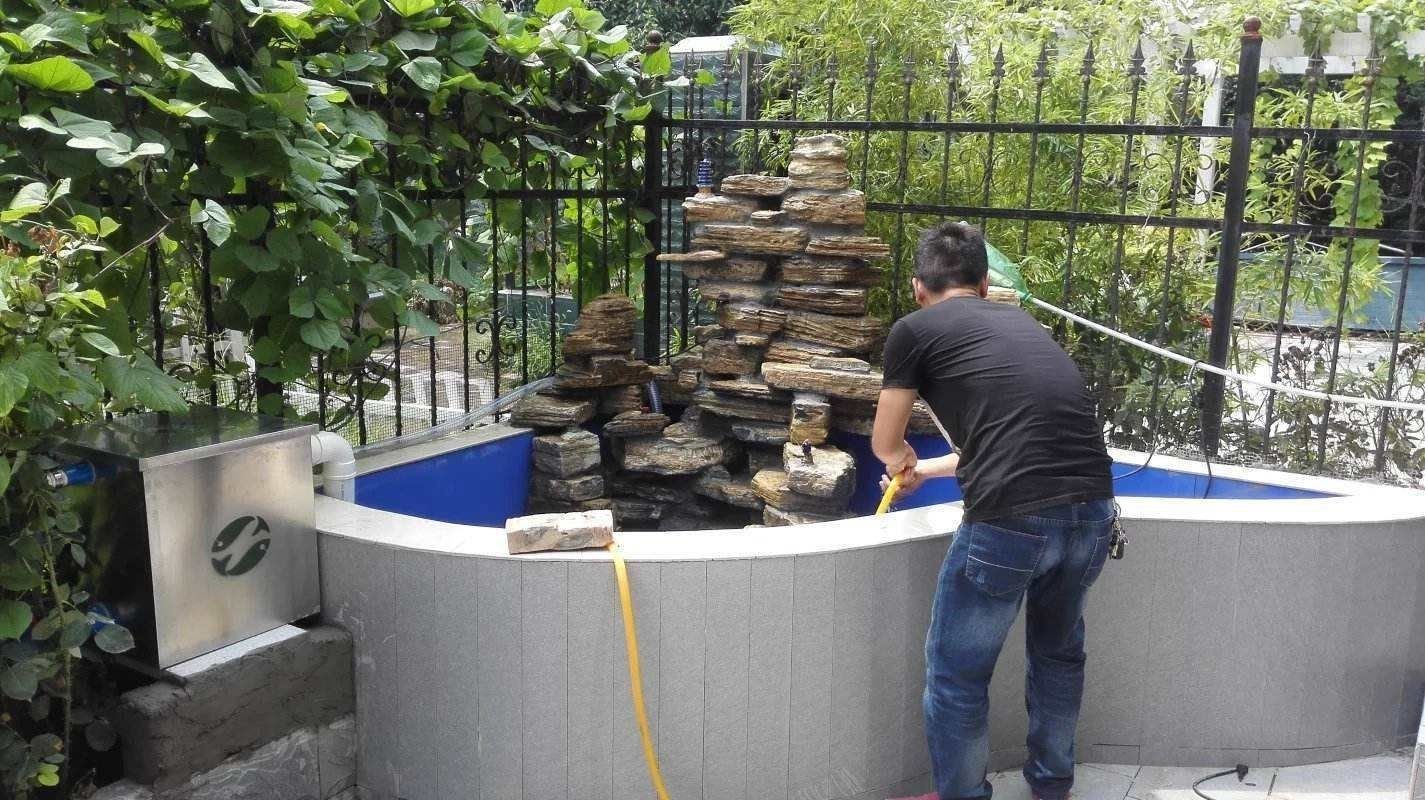 露臺(tái)魚池設(shè)計(jì)實(shí)景圖