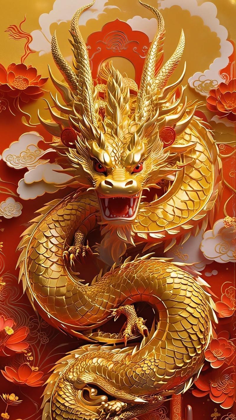 有沒有高清版本的招財(cái)金龍圖片？