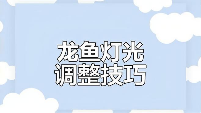 紅龍魚缸的燈光可以自動調節嗎？