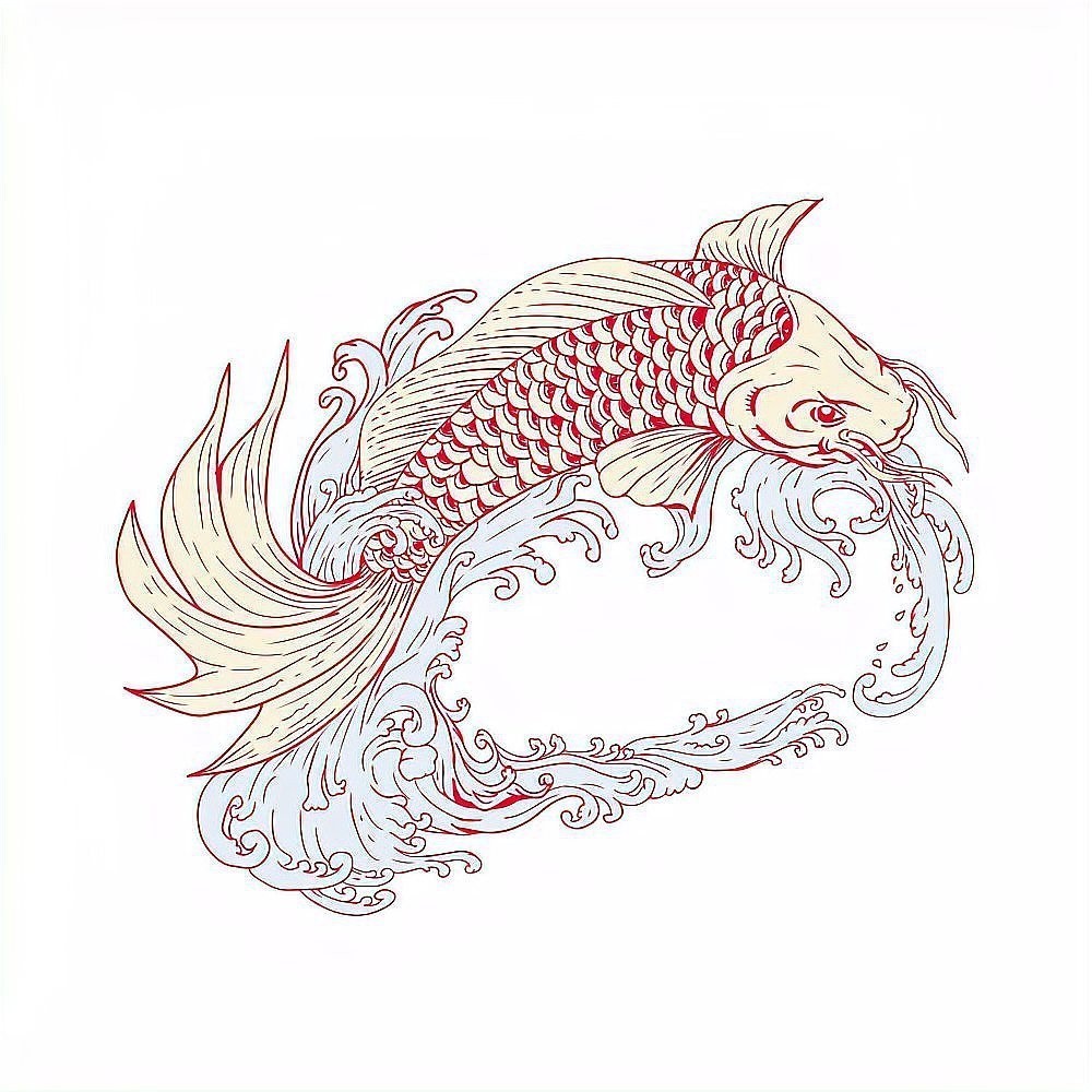 龍頭魚尾圖案在藝術(shù)中如何運用？