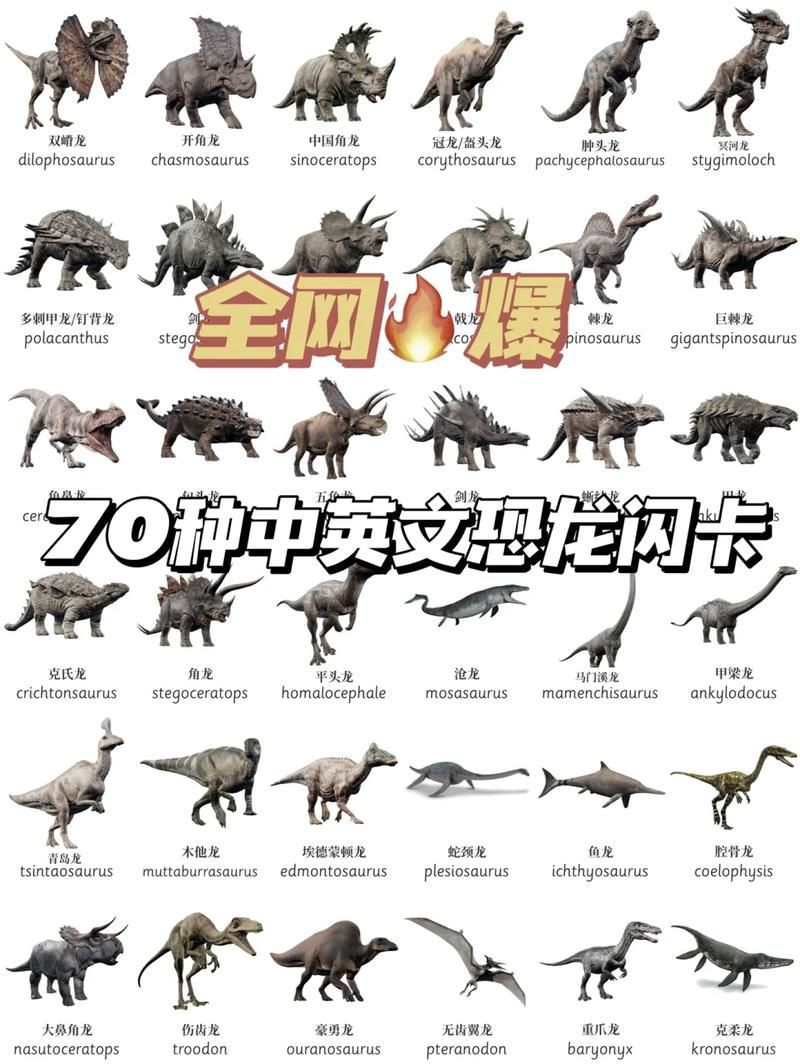 恐龍種類大全圖片