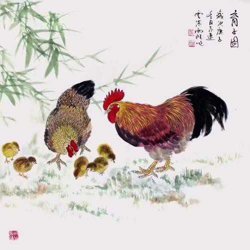 寫意國畫金龍魚圖片高清