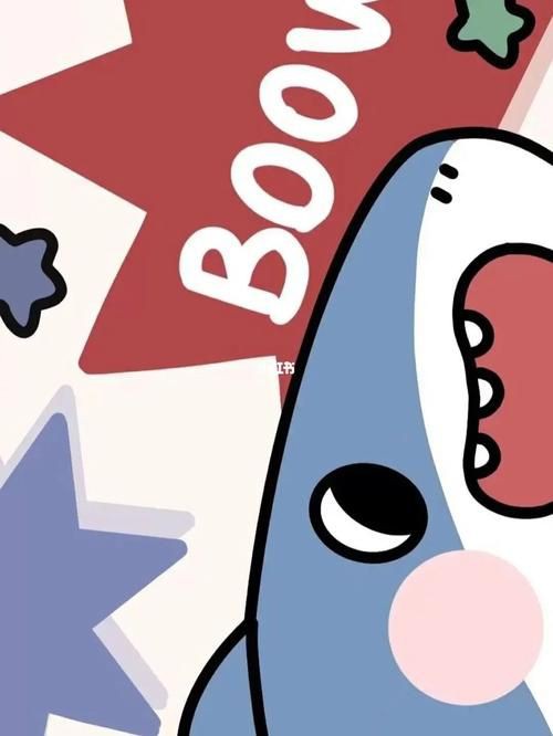 藍色可愛小鯊魚壁紙