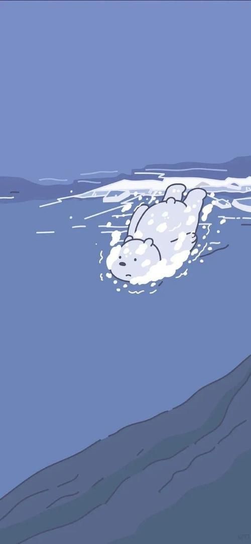 藍色可愛小鯊魚壁紙