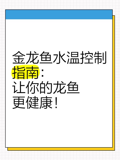 龍魚魚缸溫度要求