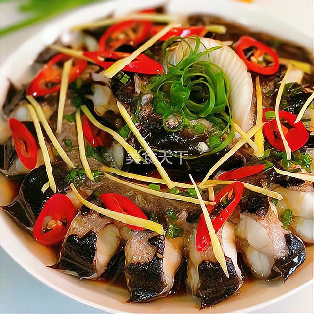 清蒸盤龍魚圖片