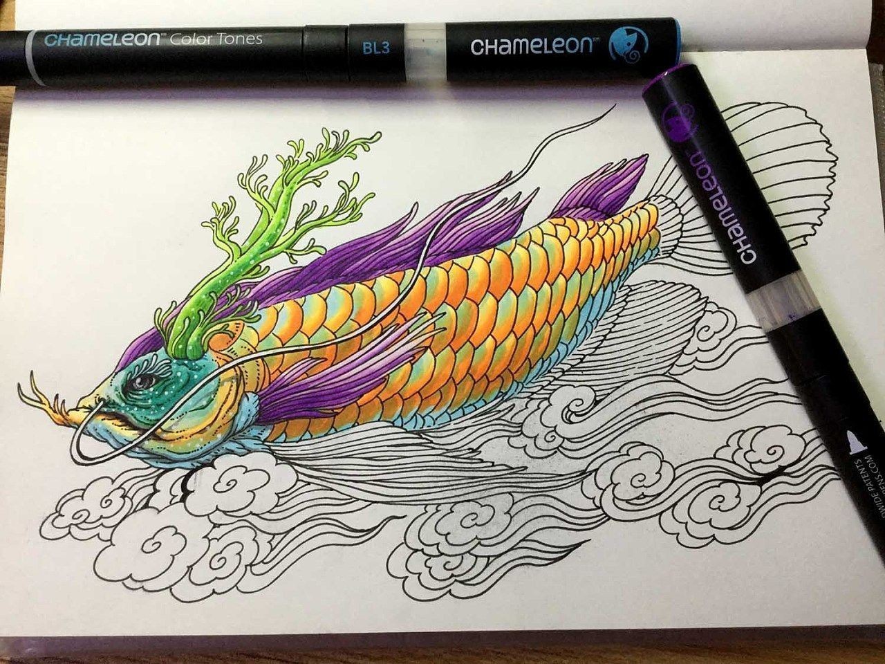 龍魚水彩畫：水彩畫基礎知識與練習