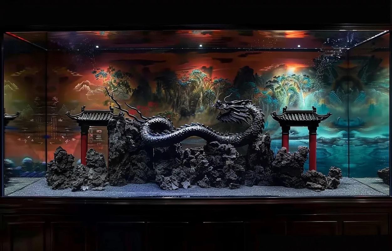 養(yǎng)金龍魚魚缸背景用什么顏色的