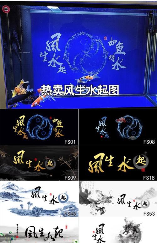 金龍魚魚缸背景圖片大全