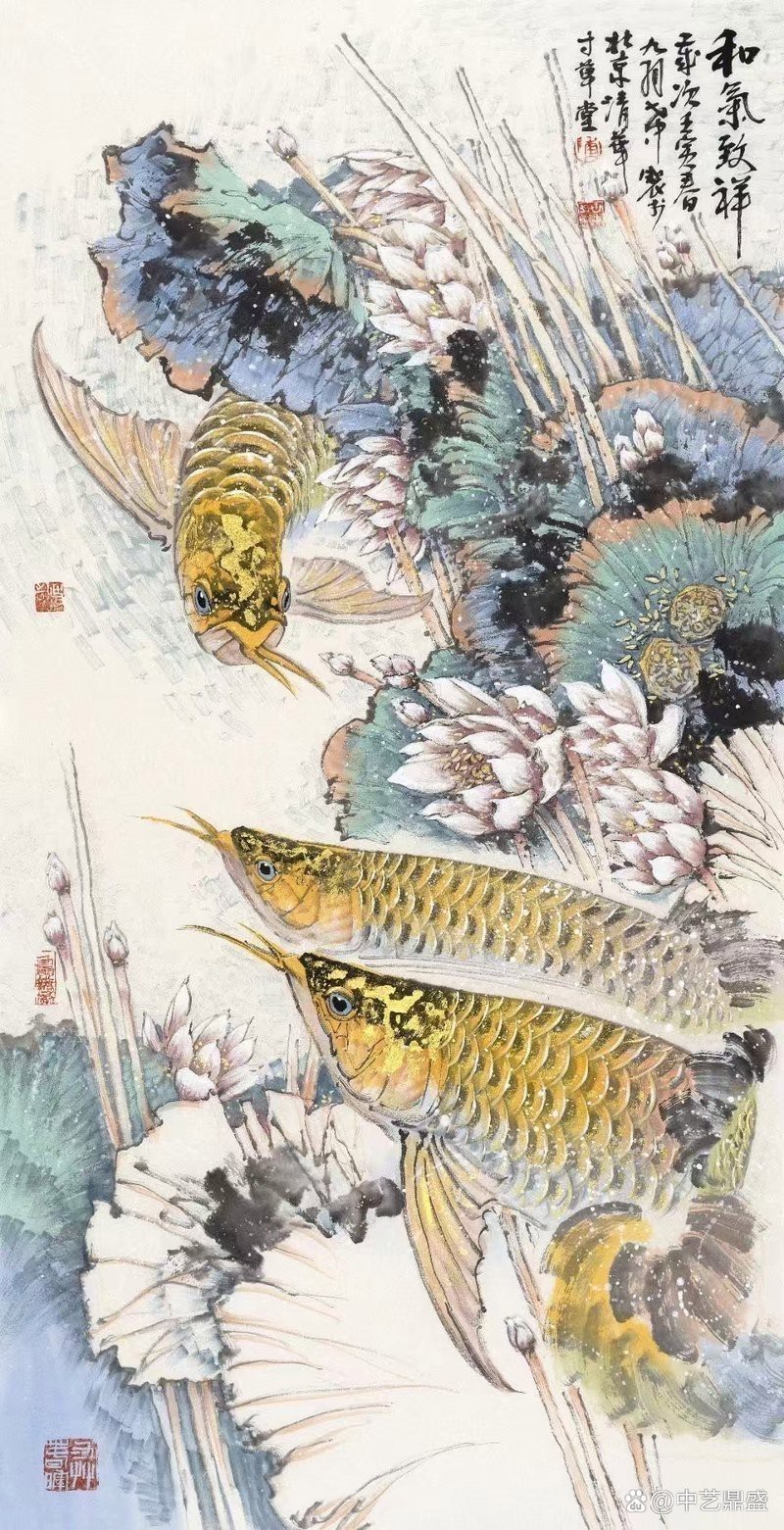 金龍魚畫作的市場價格如何 金龍魚畫作的市場價格如何 龍魚百科 第3張