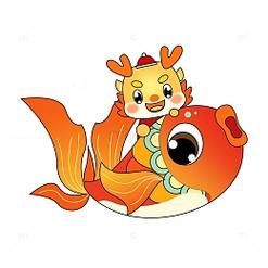 金龍魚(yú)卡通圖片