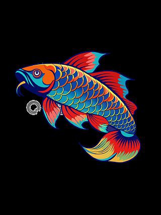 金龍魚(yú)卡通圖片
