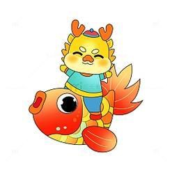 金龍魚(yú)卡通圖片